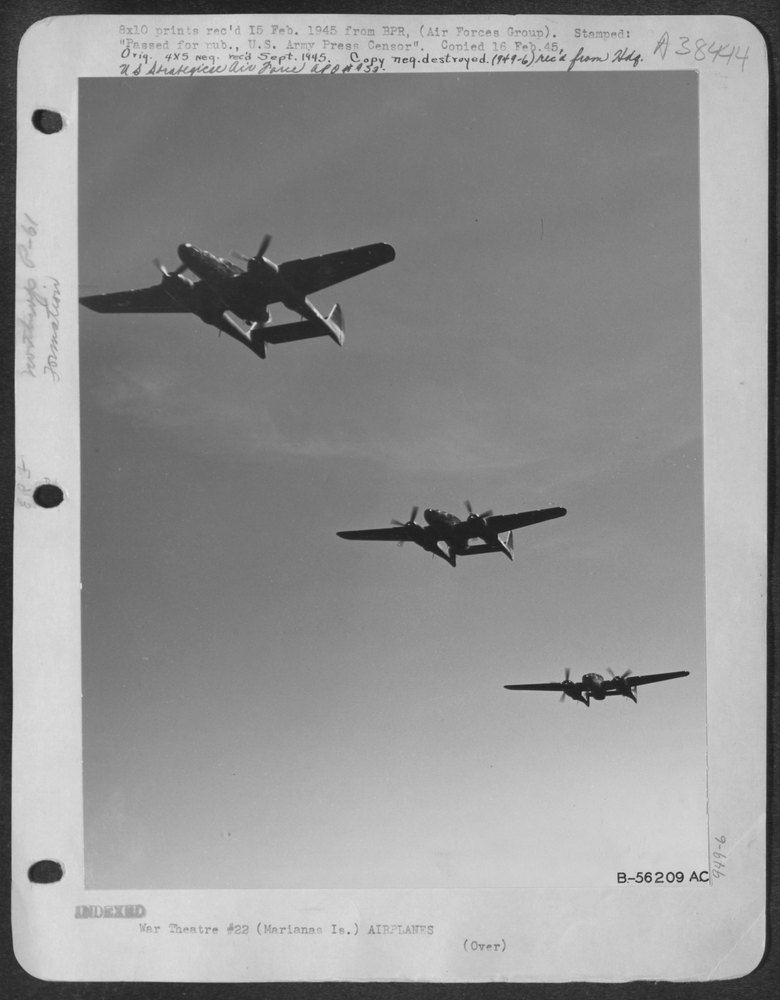 P-61 Black Widow Night Fighters in Marianas