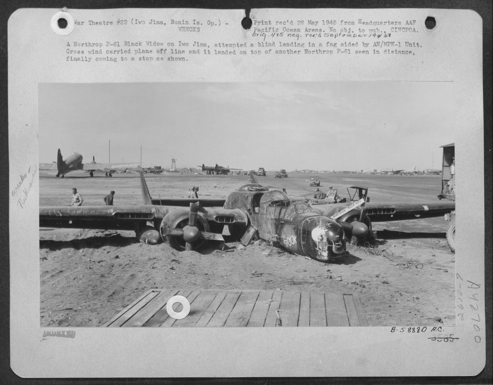 P-61 Black Widow on Iwo Jima