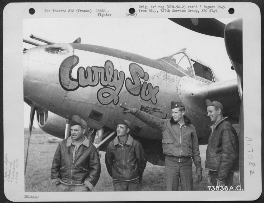 P38 at air base in France