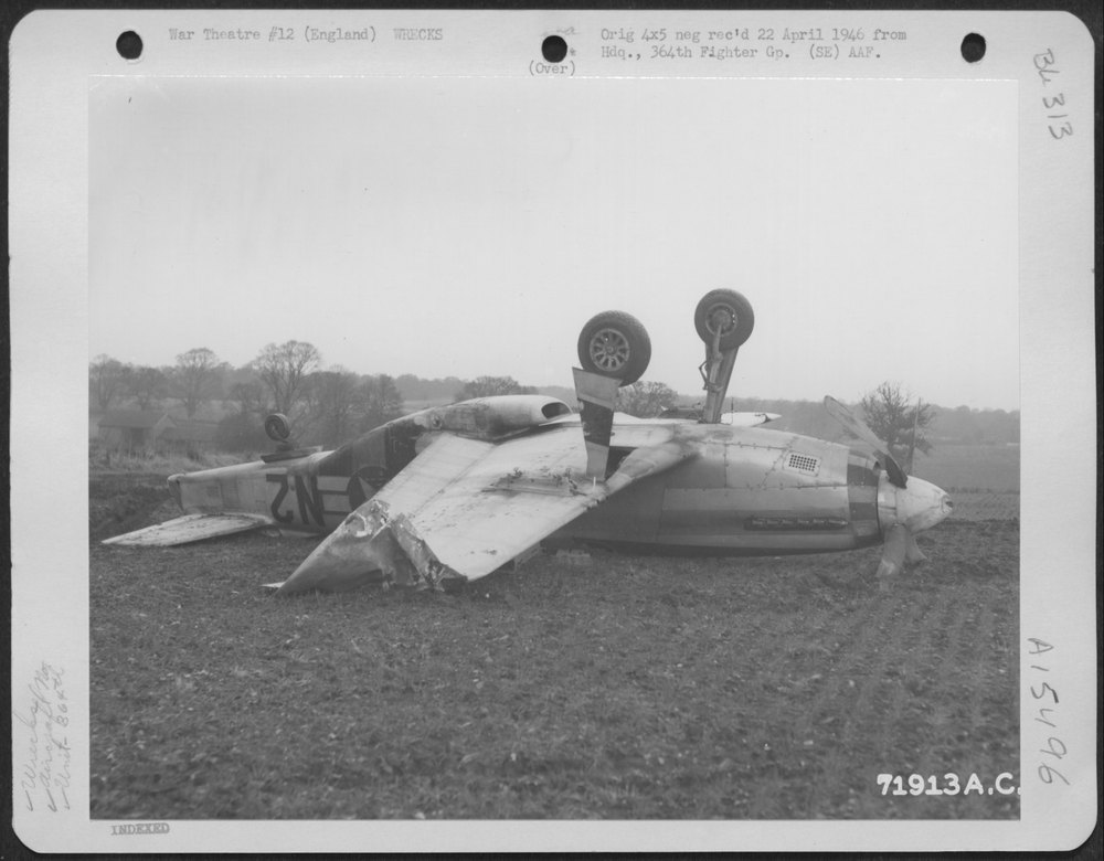 P51 crashed at Honnington