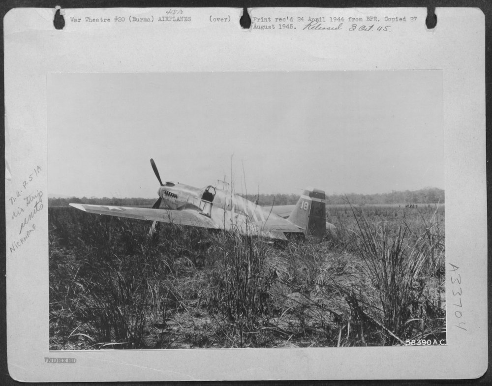 P51 Mustang at Broadway Strip Burma
