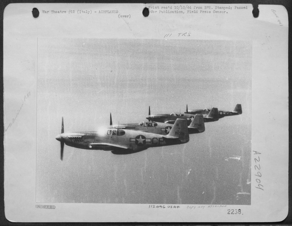 P51 Mustangs over Northern Italy