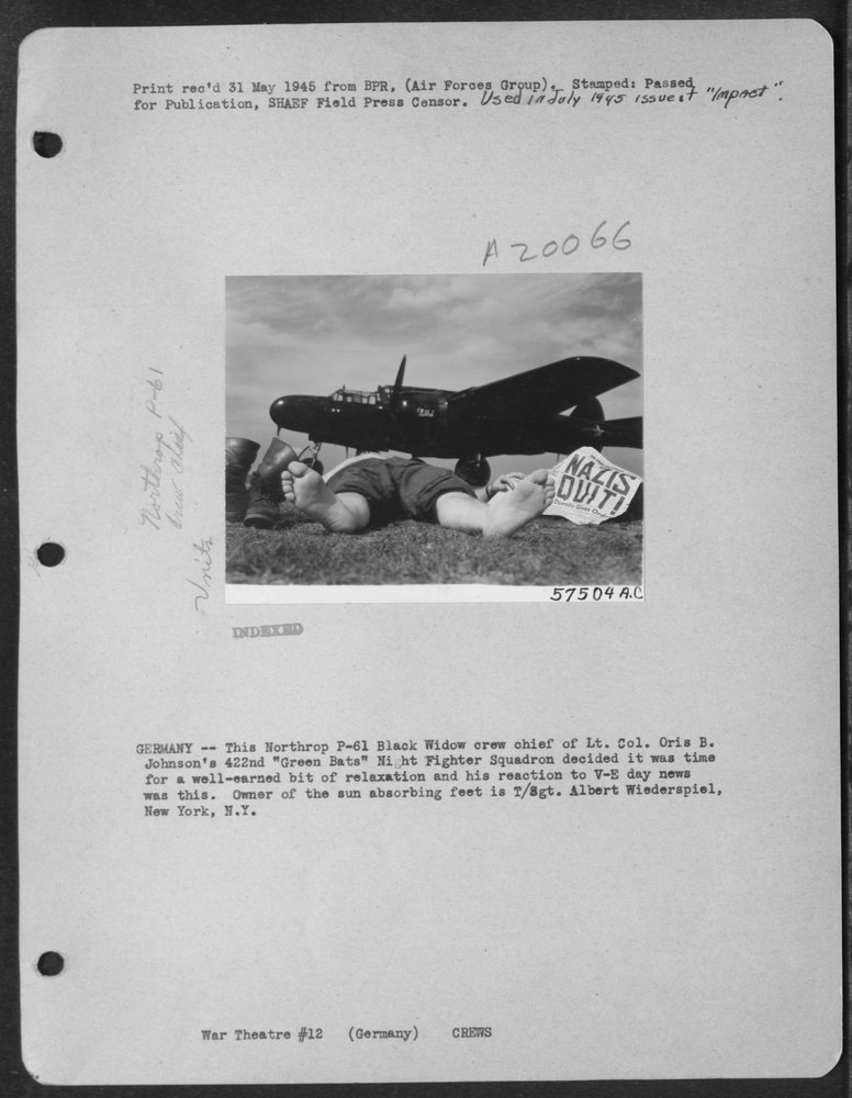P61 Black Widow crew in Germany