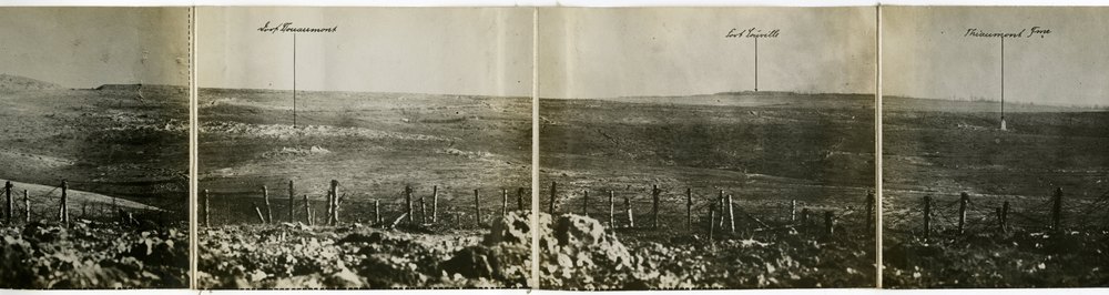 Panoramic photograph of Verdun battlefield
