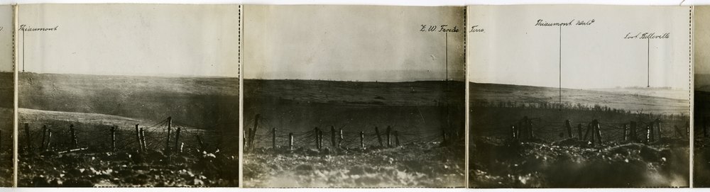 Panoramic photograph of Verdun battlefield