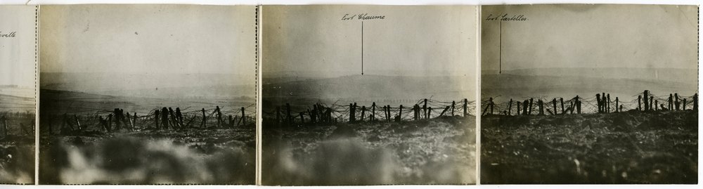 Panoramic photograph of Verdun battlefield