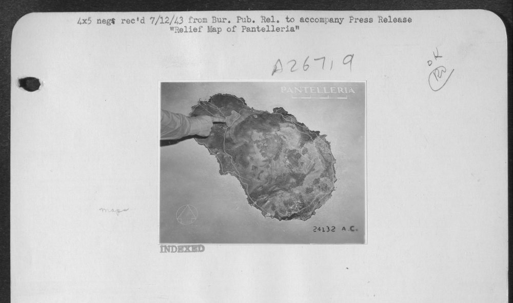 Pantelleria Island after bombing