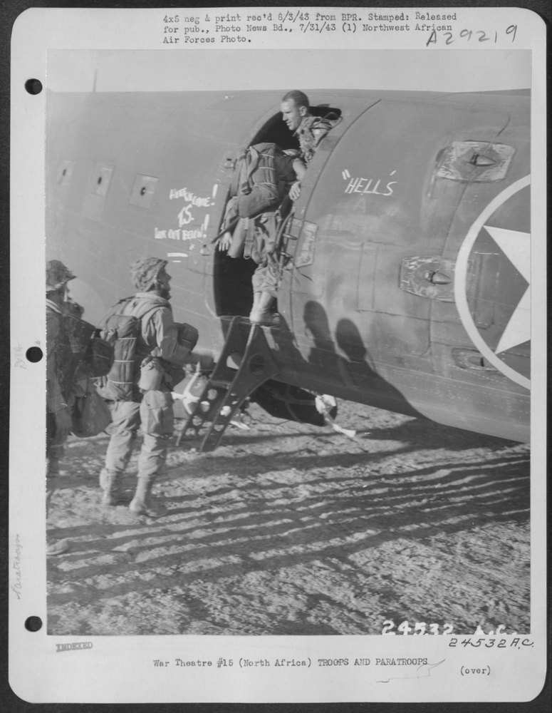 Paratroopers for Sicilian mission