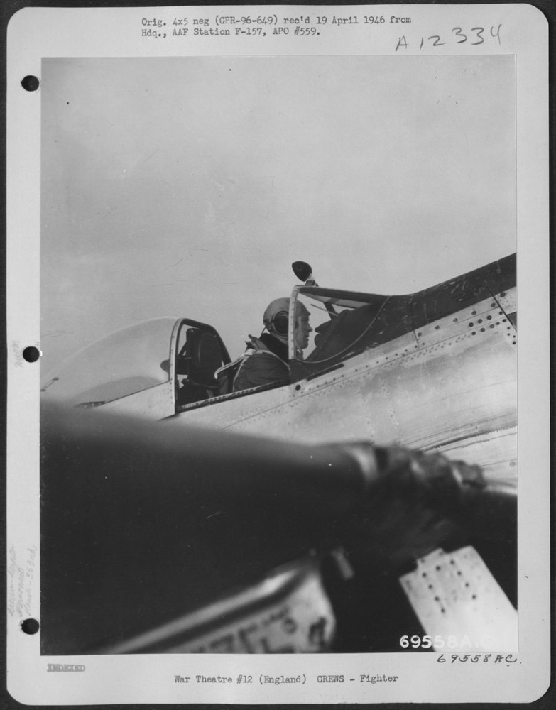 Partridge in P51 at England airbase