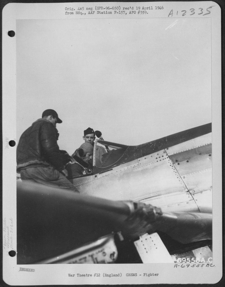 Partridge in P51 at England airbase