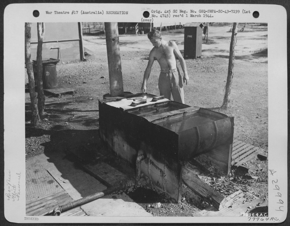 Pfc Langendorfer at Garbutt Field