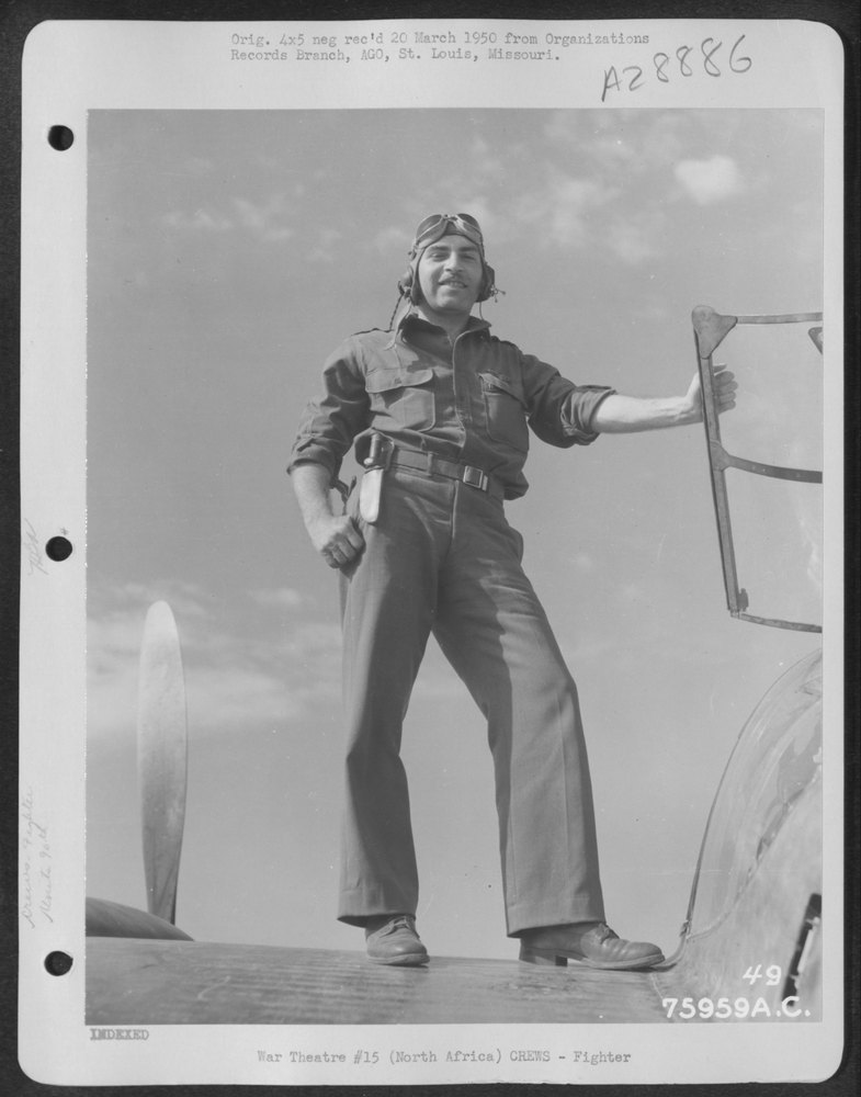 Pilot on F-5 in North Africa