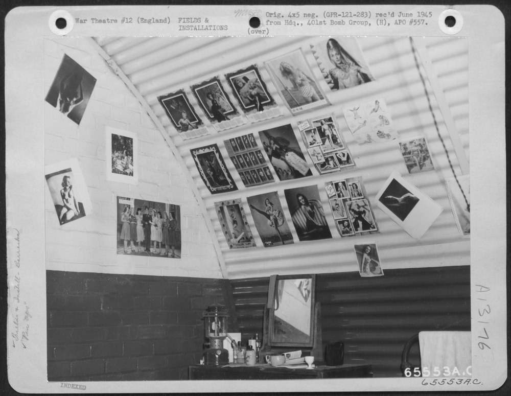 Pin-Up Girls at 8th Air Force Base