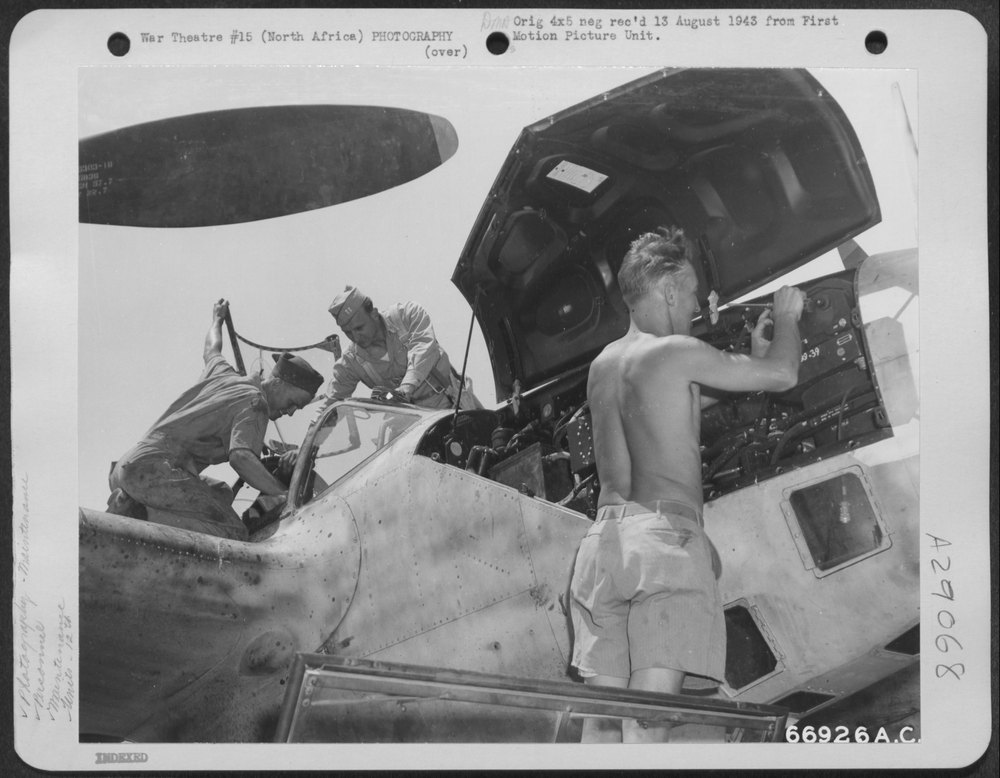 Plane at photo reconnaissance mission
