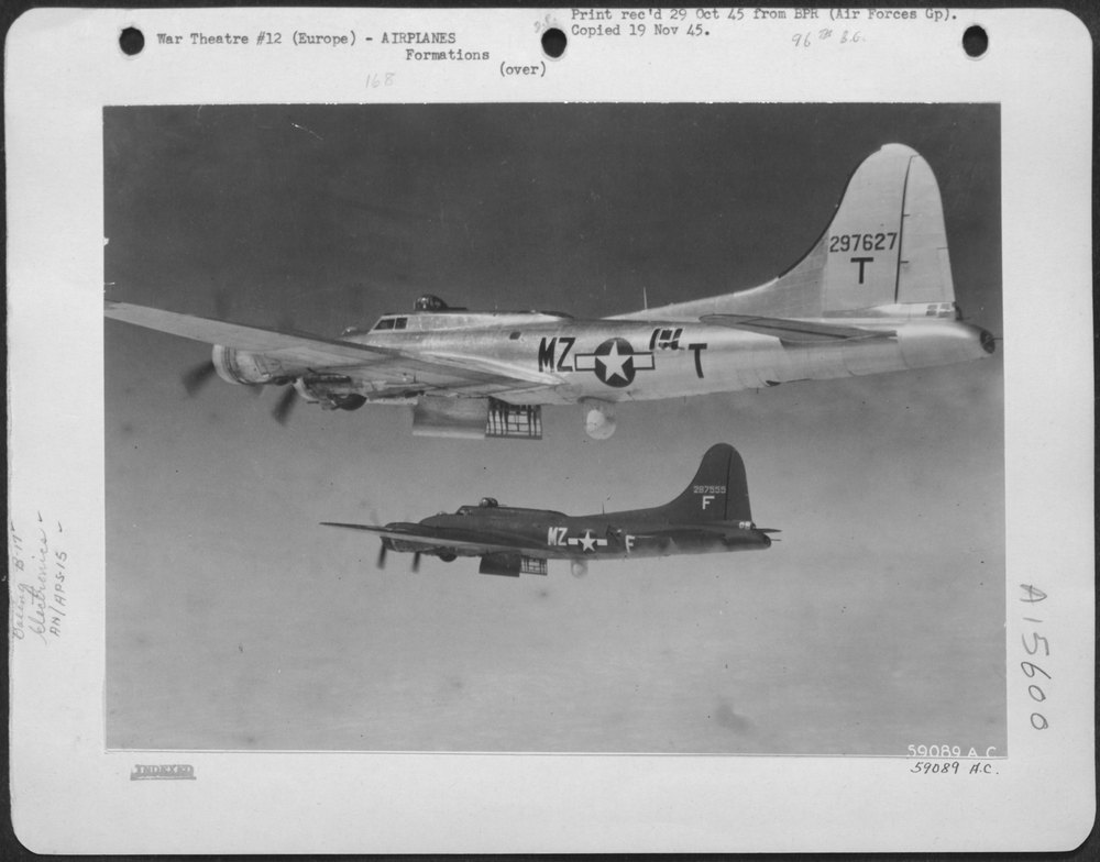 Planes over German targets