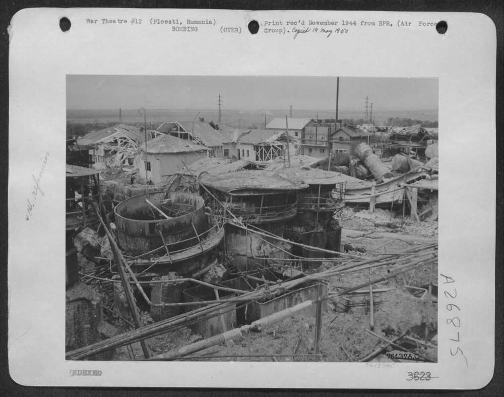 Ploesti refineries wreckage