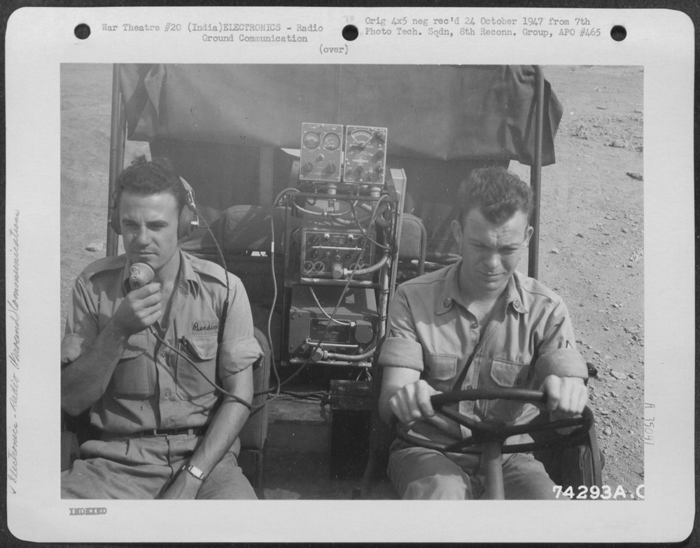 Portable Radio In Jeep At Karachi