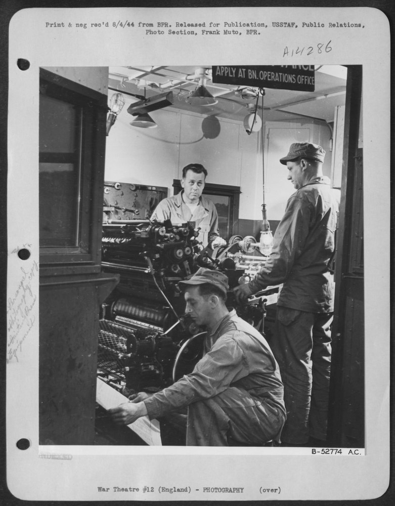 Printing press operation