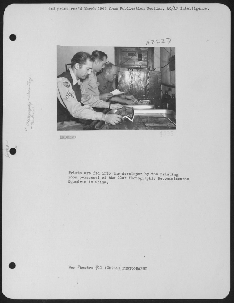 Printing room personnel in China