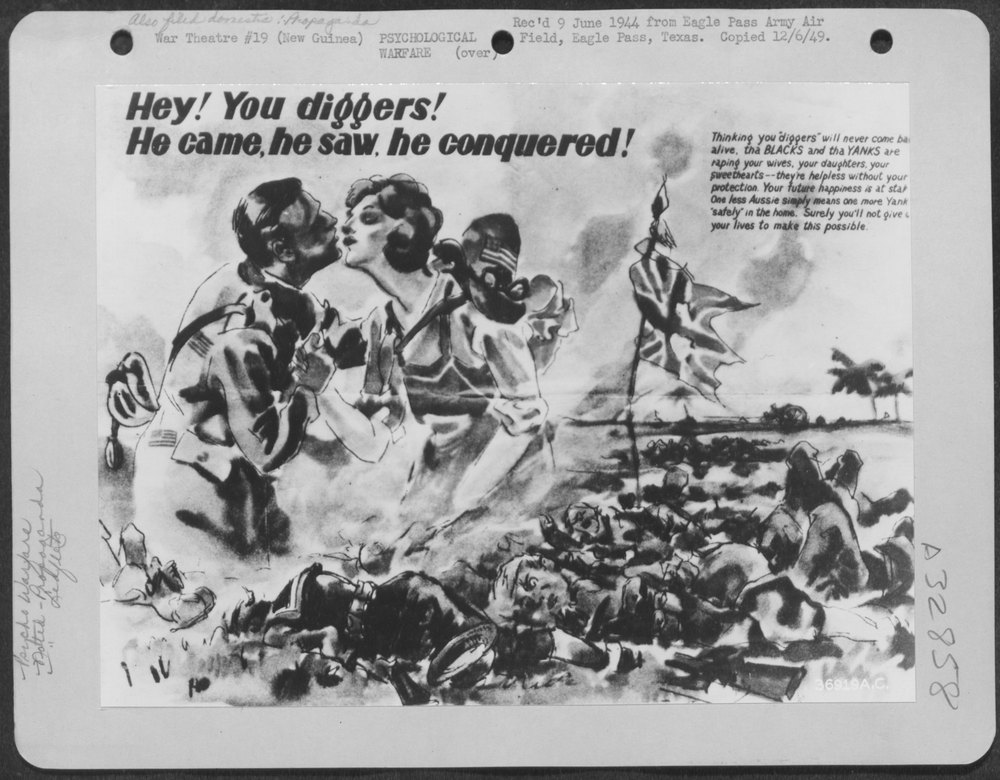 Propaganda leaflets in New Guinea