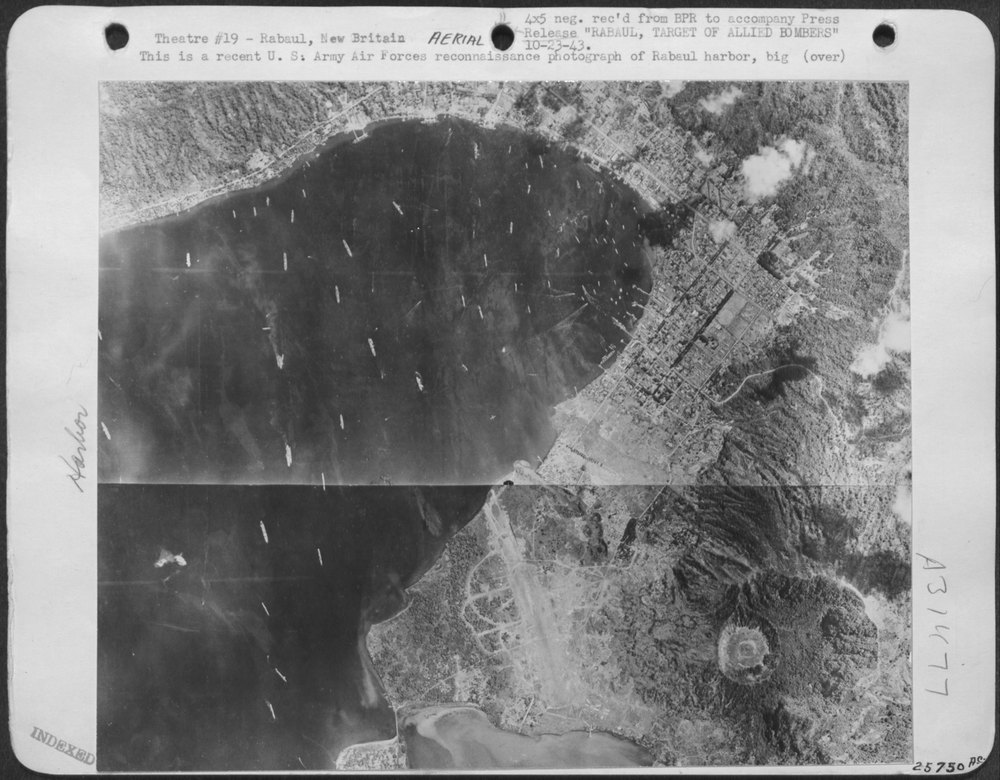Rabaul harbor Japanese base