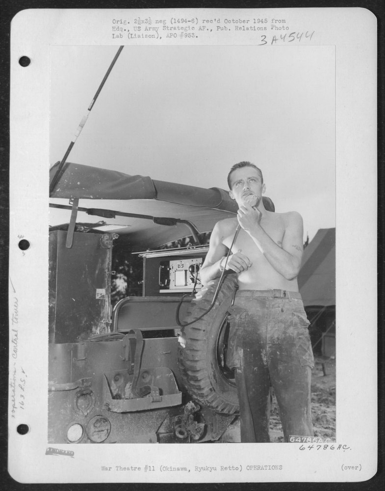 Radio Jeep on Okinawa
