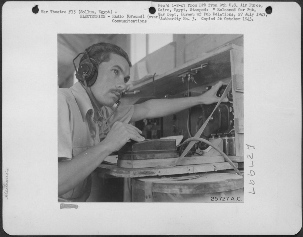 Radio Operator At Air Sea Rescue