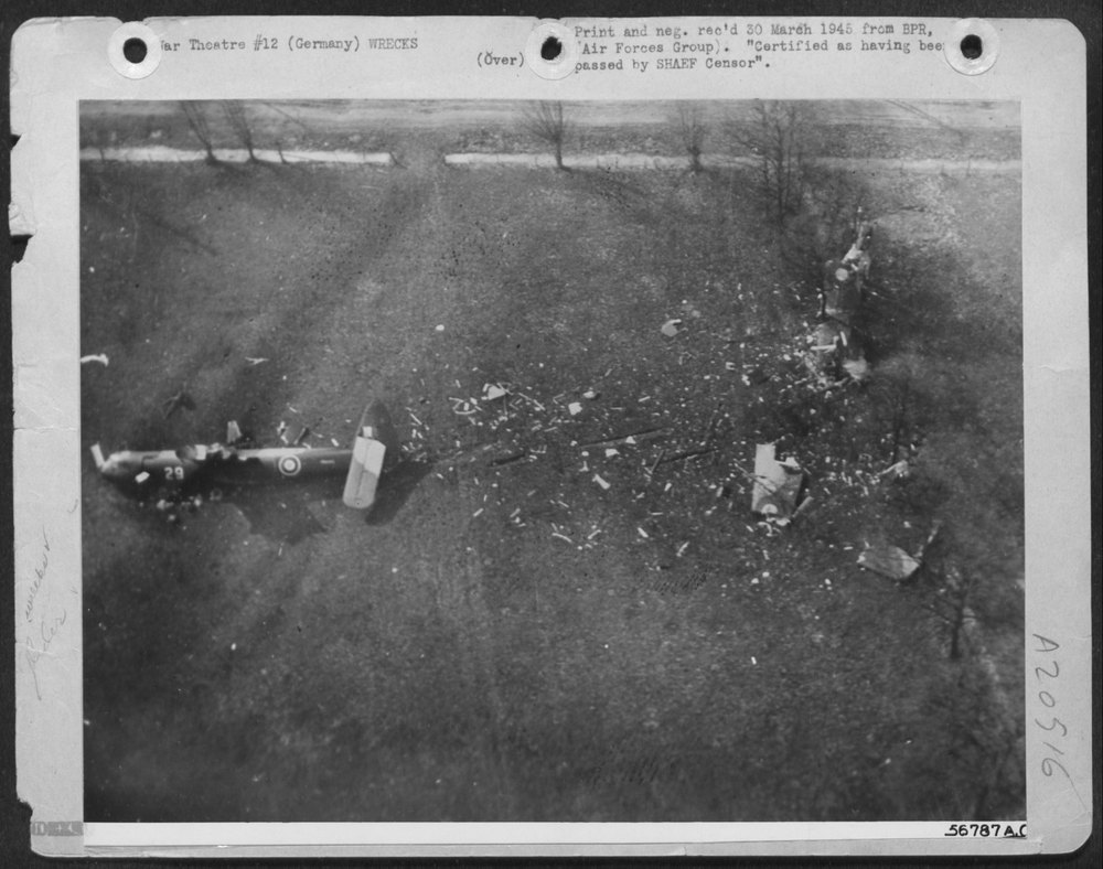 RAF glider behind German lines