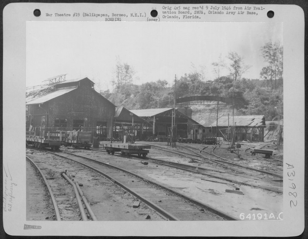 Railroad roundhouse in Balikpapan Refinery Area
