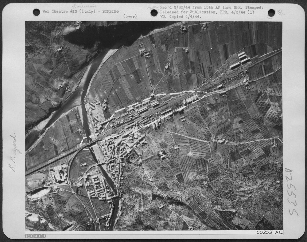 Railroad yard hit at Pontassieve