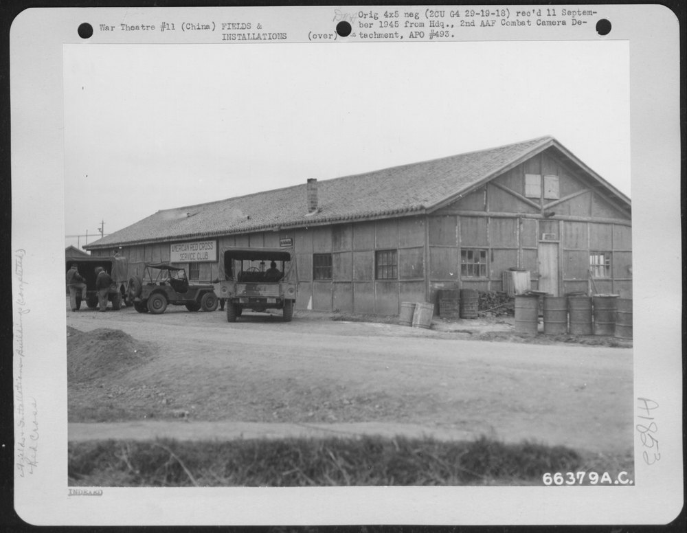 Red Cross Club at Boeing B-29 Base