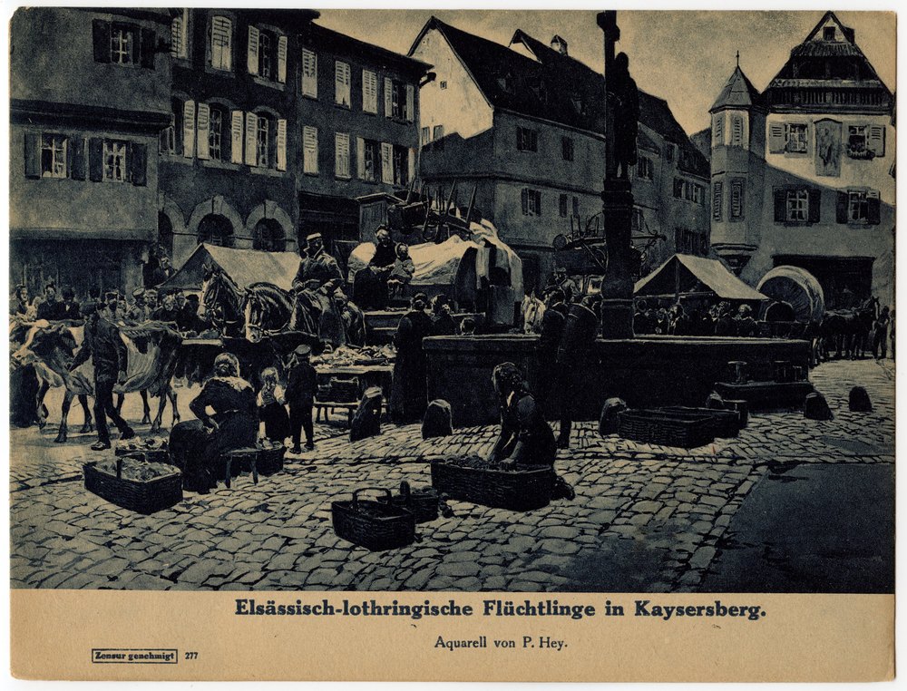 Refugees from Alsace-Lorraine in Kaysersberg