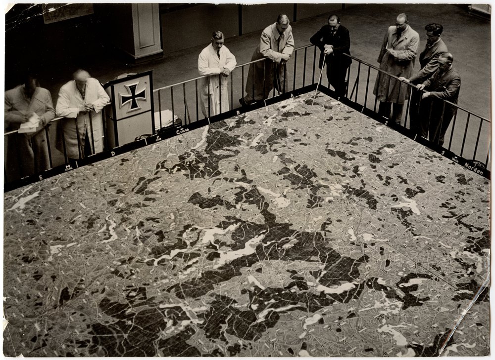Relief map of the Battle of Tannenberg