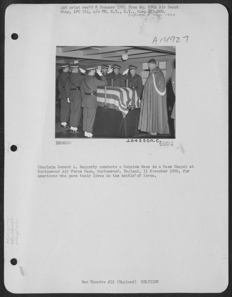 Requiem Mass at Burtonwood Air Force Base