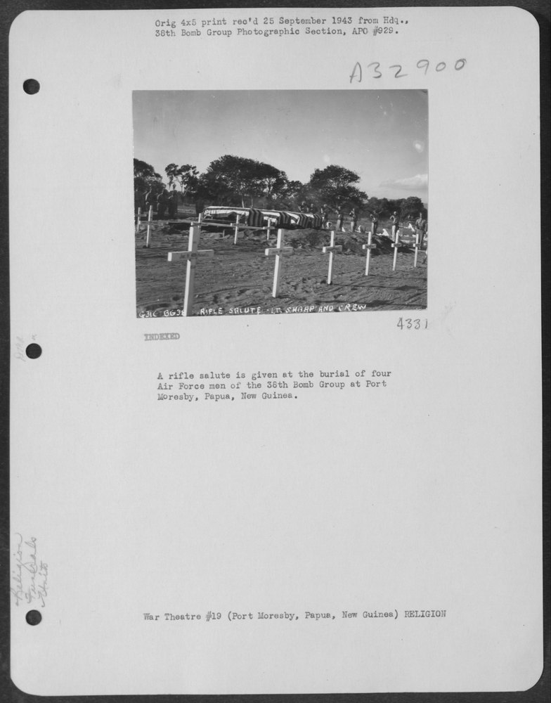 Rifle salute at Port Moresby