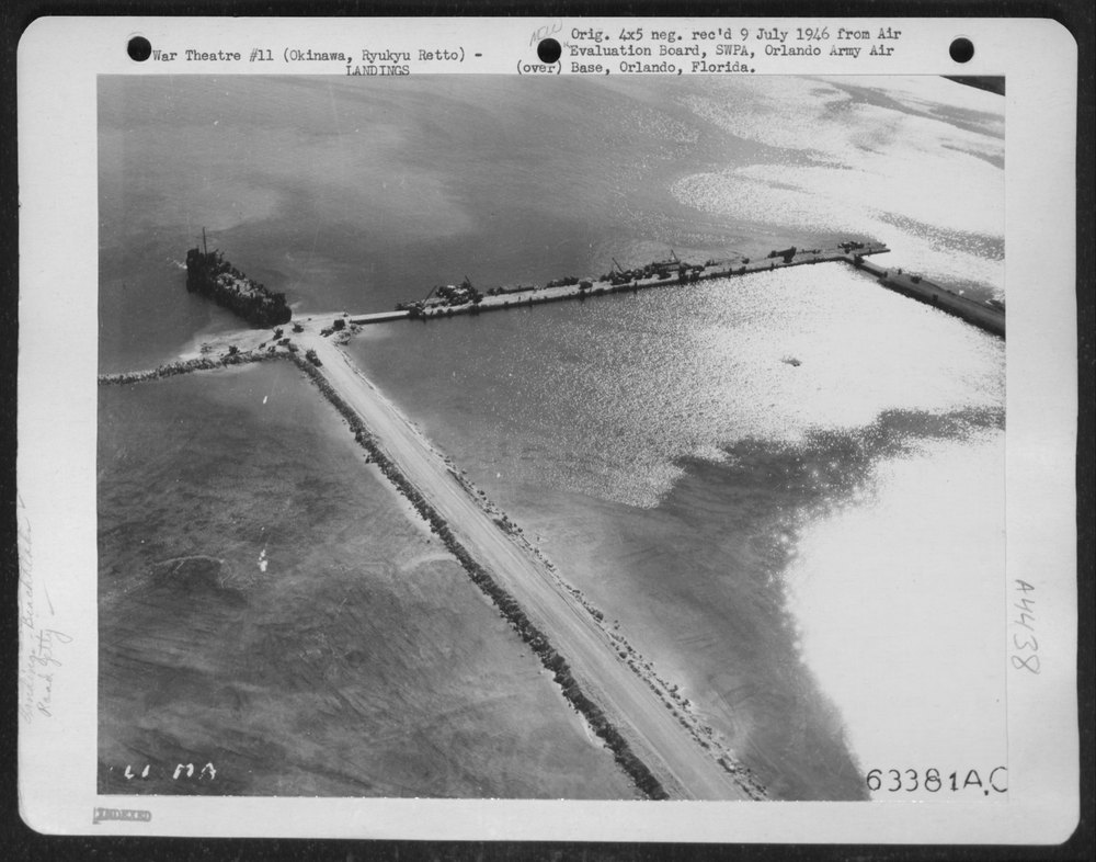 Road jetties at Okinawa