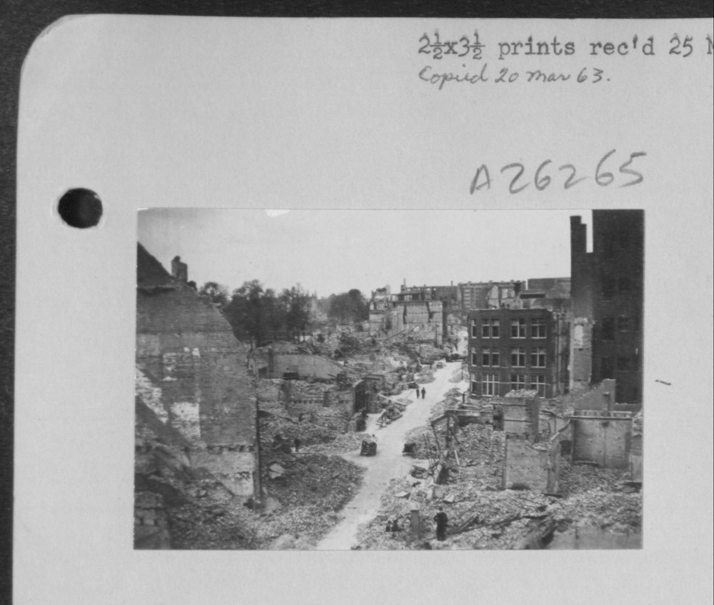 Rotterdam after Nazi bombardment