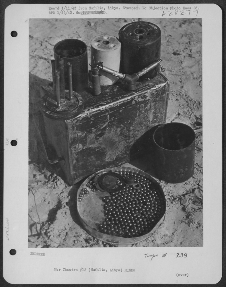 S mine on airfield near Nufilis