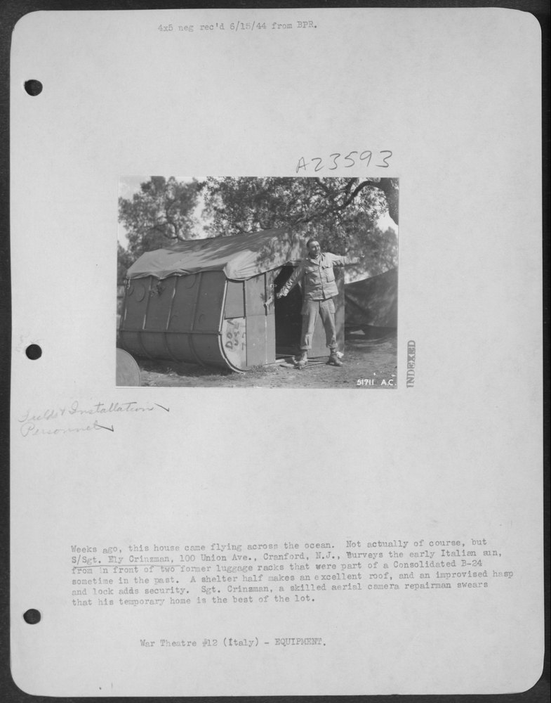 S/Sgt Crinzman in Italy