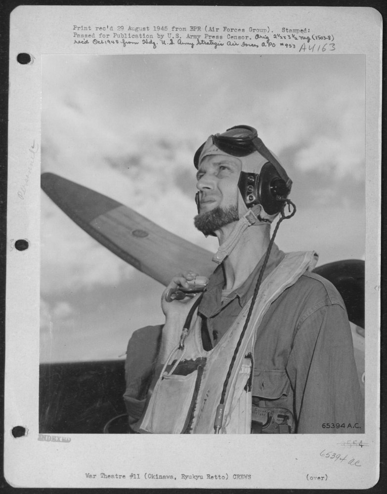 S/Sgt Edward H Zellar on Okinawa