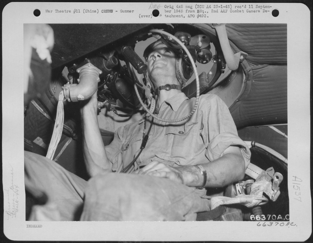 S/Sgt Everett Cords in B-29