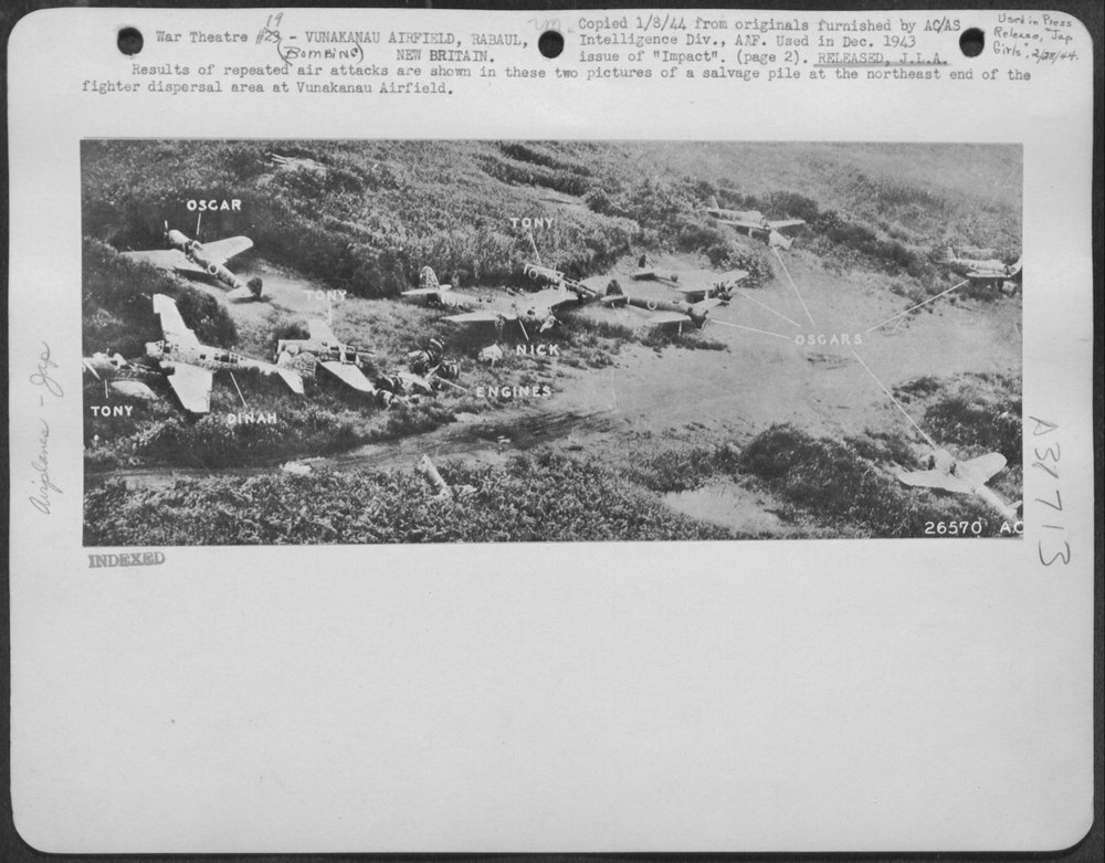 Salvage pile at Vunakanau Airfield