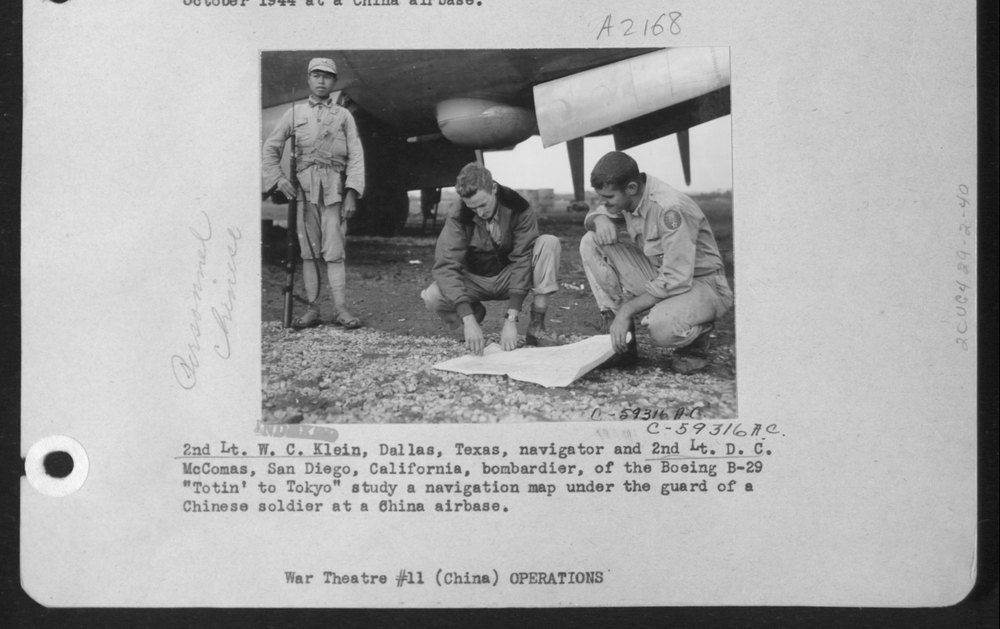 Scherck briefs at China airbase