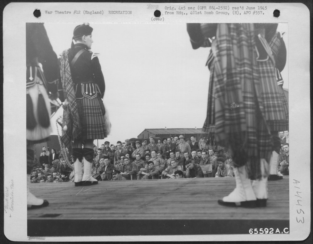 Scotch Band at 8th Air Force Base