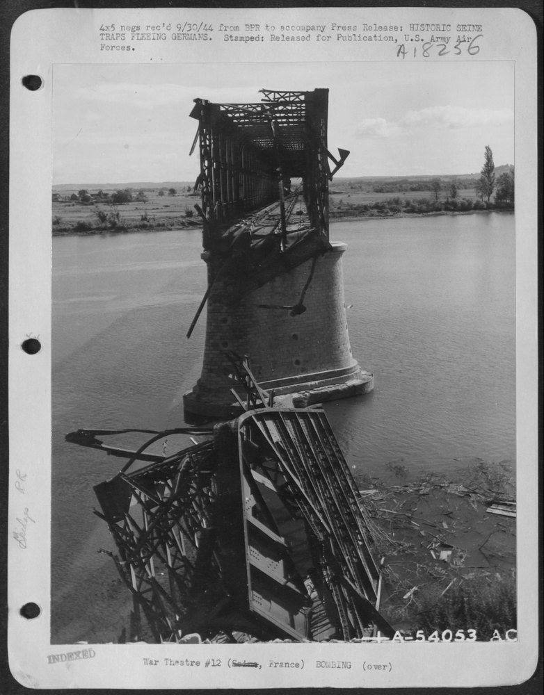 Seine River railroad bridge