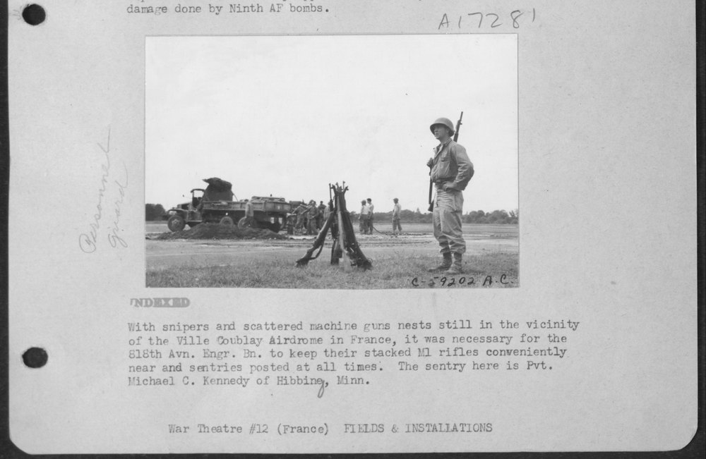 Sentry at Ville Coublay Airdrome