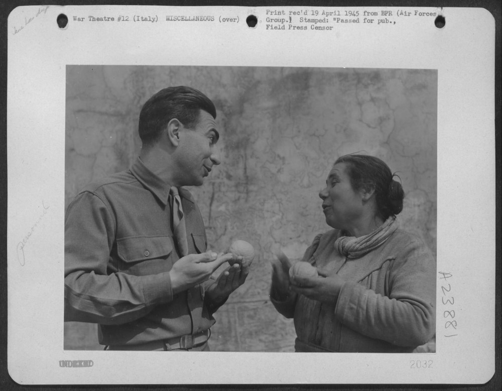 Sgt Eddie Cope in Italy