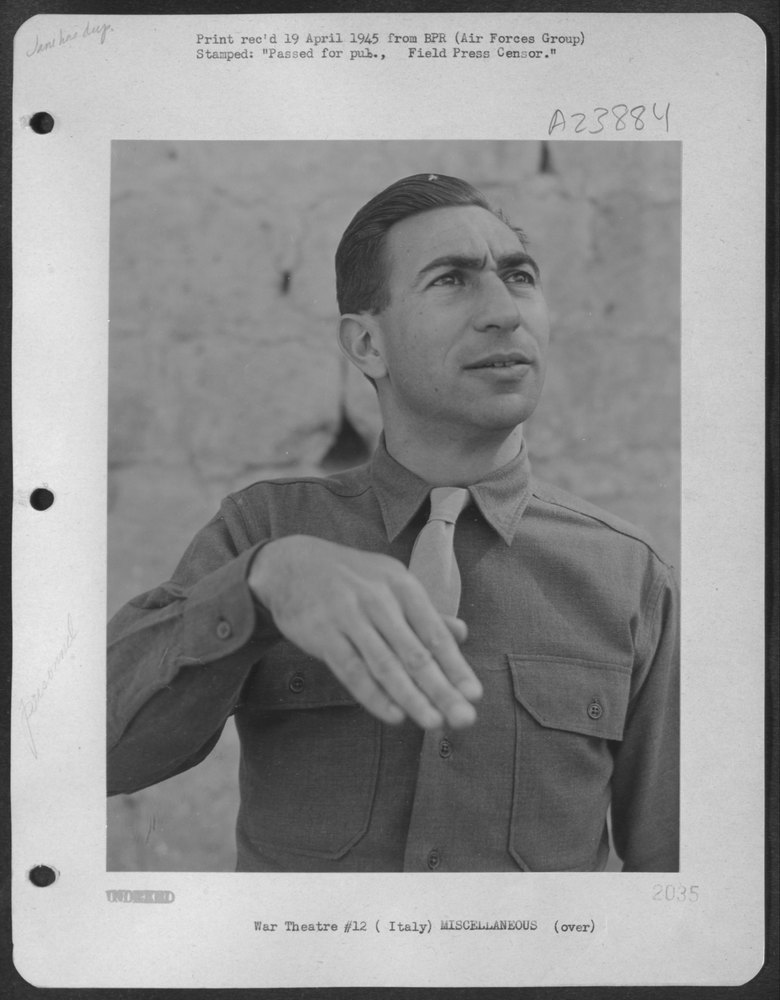 Sgt Eddie Cope in Italy