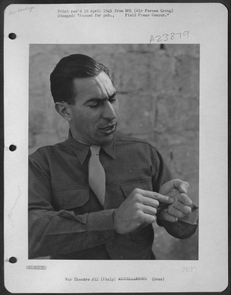 Sgt Eddie Cope in Italy