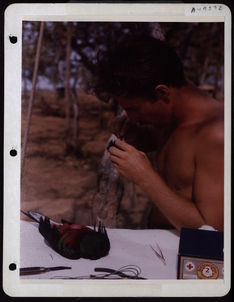 Sgt Max Partch with Quetzal in Panama